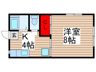 パルメゾン北野の物件間取画像